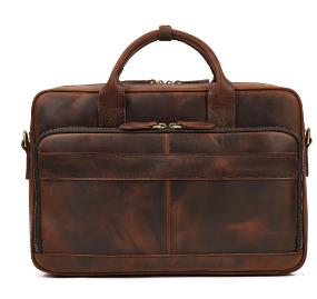 Texas Genuine Leather Executive Briefcase, Elegant Leather Bag for Business Professionals