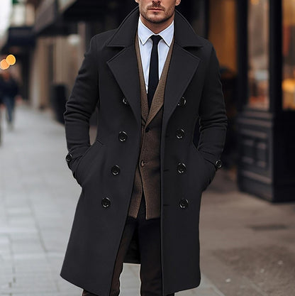 Winter Essential: Slim Fit Wool Coat for Men